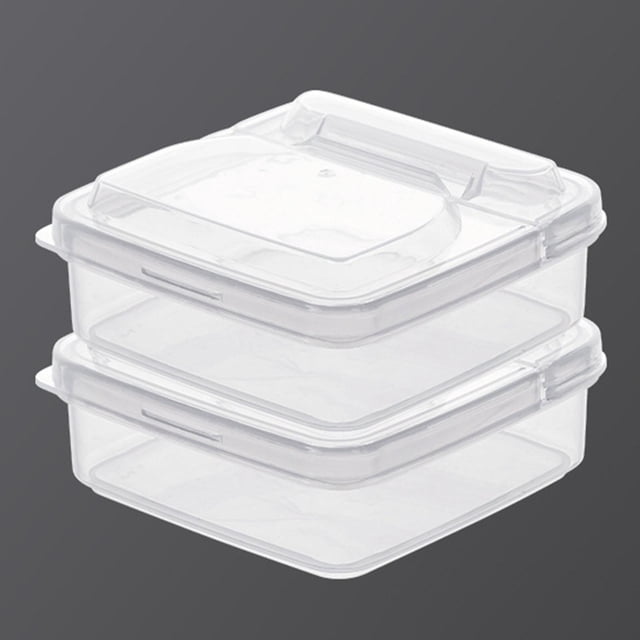 Contenedor de almacenamiento Macarena Contenedor de alimentos para refrigerador Apilable 2 uds