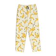 thumbnail image 6 of Uemuo Banana Pattern Women's Wide Leg Palazzo Lounge Pants with Pockets Light Weight Loose Comfy Casual Pajama Pants-, 6 of 9