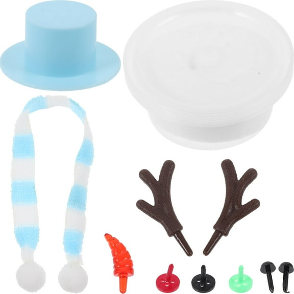 FUTUREORYY Clay Modelling Kit Mini Snowman Building Craft Supplies In 2.6X2.6X1.2In For Children Decorations