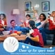thumbnail image 4 of Clappers ZCYSRLQIN, color blanco, 19 cm, 24 unidades, obsequios de fiesta, 4 of 7