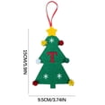 thumbnail image 2 of Vaidha 2024 New Christmas Tree Decorations Mini Christmas Tree Embroidery English Letter Christmas Pendant Small Pendant, 2 of 2