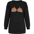 thumbnail image 5 of Sweatshirt pour Femmes, Pull Squelette Citrouille Mains Seins pour Halloween, 5 of 5