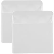 2 Pcs Compartment Marker Holder Pen Magnetic Organizer Holders White