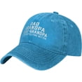 thumbnail image 2 of Dad Grandpa Great Grandpa I Just Keep Getting Hats Funny Dad Hat Adjustable Vintage for Men Women Baseball Cap Black, 2 of 7