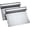 2 Stainless Steel, variant on Ram-Pro White And Green Bowl Scraper Flexible Food Safe Plastic Scraper Chopper Multipurpose Good Grip Curved and Flat Edge Pizza and Dough Cutter for Kitchen Pack of 2