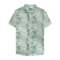 thumbnail image 3 of Camisas de hoja de arce para hombre, ropa con estampado 3D, camisa de playa hawaiana, camisetas de manga corta Y2k, ropa vintage informal, blusa con solapa, 3 of 5