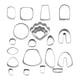 thumbnail image 4 of 2x21 Piezas Cortadores De Arcilla Polimérica De Acero Inoxidable Joyería Con Ganchos Tapones Para Los Oídos, 4 of 8