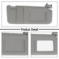 thumbnail image 6 of ECCPP Gray Sun Visor Right Passenger Side fit for 2006 2007 2008 2009 2010 2011 for Toyota Camry Sedan 4-Door Automobile Windshield Visor Without Sunroof Vanity Light, 6 of 9