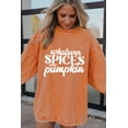 thumbnail image 4 of Casuashion Spooky Fun! Orange Graphic Pullover, Unique Corded, S-XL Sizes, 4 of 8