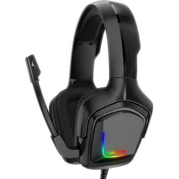 Mimigo Gaming Headset For Ps4 Xbox One Pc, Beexcellent Deep Bass Ps4 Headset With Noise Immunity Mic, Led Light, Friction-reduction Cable, High Comfor