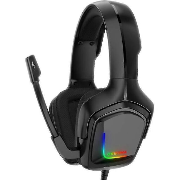 Mimigo Gaming Headset For Ps4 Xbox One Pc, Beexcellent Deep Bass Ps4 Headset With Noise Immunity Mic, Led Light, Friction-reduction Cable, High Comfor