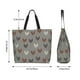 thumbnail image 5 of Balery Rooster Bolsa Tote Estilo Estético con Cremalleras, Bolsa de Hombro, Bolsa de Compras Grande y Plegable, 5 of 8
