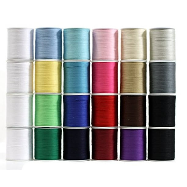 Polyester Sewing Thread 24 Spools Multi Colored 200 Yards - Walmart.com