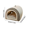 thumbnail image 2 of Nebwoak Convertible Indoor Pet House for Small Dogs & Cats - Washable Cover, Removable Mat, Non-Slip Base, High-Density Foam, Weather-Resistant Modern Calming Retreat Bed, 2 of 2