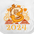 thumbnail image 4 of Inktastic 2024 Chinese New Year Dragon Boys or Girls Baby Bib, 4 of 4