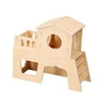 thumbnail image 1 of Jaula de madera para hámster con ventana para ratones, cobayas y hámster Casa histórica, 1 of 9