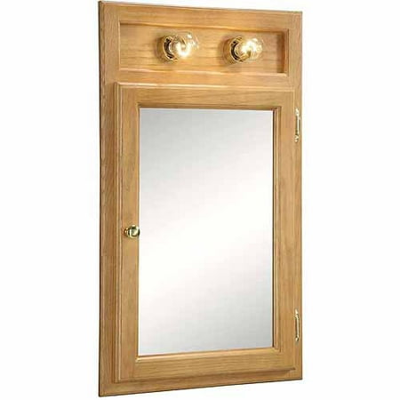 Design House 551036 Richland Nutmeg Oak Lighted Bathroom Mirror Design House 551036 Richland Nutmeg Oak