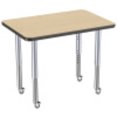 thumbnail image 5 of ECR4Kids 24in x 36in Rectangle Premium Thermo-Fused Adjustable Activity Table Maple/Black/Silver - Super Leg, 5 of 8