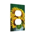 thumbnail image 2 of Kll Sunflowers In Bucket Wall Plate,Gloss Finish,Standard Size 1 - 5" X 3", Polycarbonate Thermoplastic,Electric Receptacle Plug Covers, 2 of 8