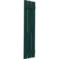 thumbnail image 3 of Ekena Millwork 11 1/2"W x 41"H Americraft Three Board (2 Batten) Exterior Real Wood Spaced Board-n-Batten Shutters w/ Z-Bar (Per Pair), Thermal Green, 3 of 10