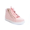 thumbnail image 2 of Soho Shoes Women's Leatherette Quilted Zipper Lace Up High Top Sneakers, 2 of 2