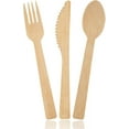 thumbnail image 2 of 24 Pieces Bamboo Forks - 100% Compostable Eating Utensils - Disposable Wooden Tableware Cutlery for Party, Eating, Camping, Picnic, Wedding, Birthday by BOOBAM ECONATURAL PRODUCTS, 2 of 7