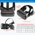 thumbnail image 6 of VR Headset Virtual Reality Headset 3D Glasses with 120°FOV, Anti-Blue-Light Lenses, Stereo Headset, for All Smartphones with Length Below 6.3 inch Such as iPhone & Samsung HTC HP LG etc., 6 of 18