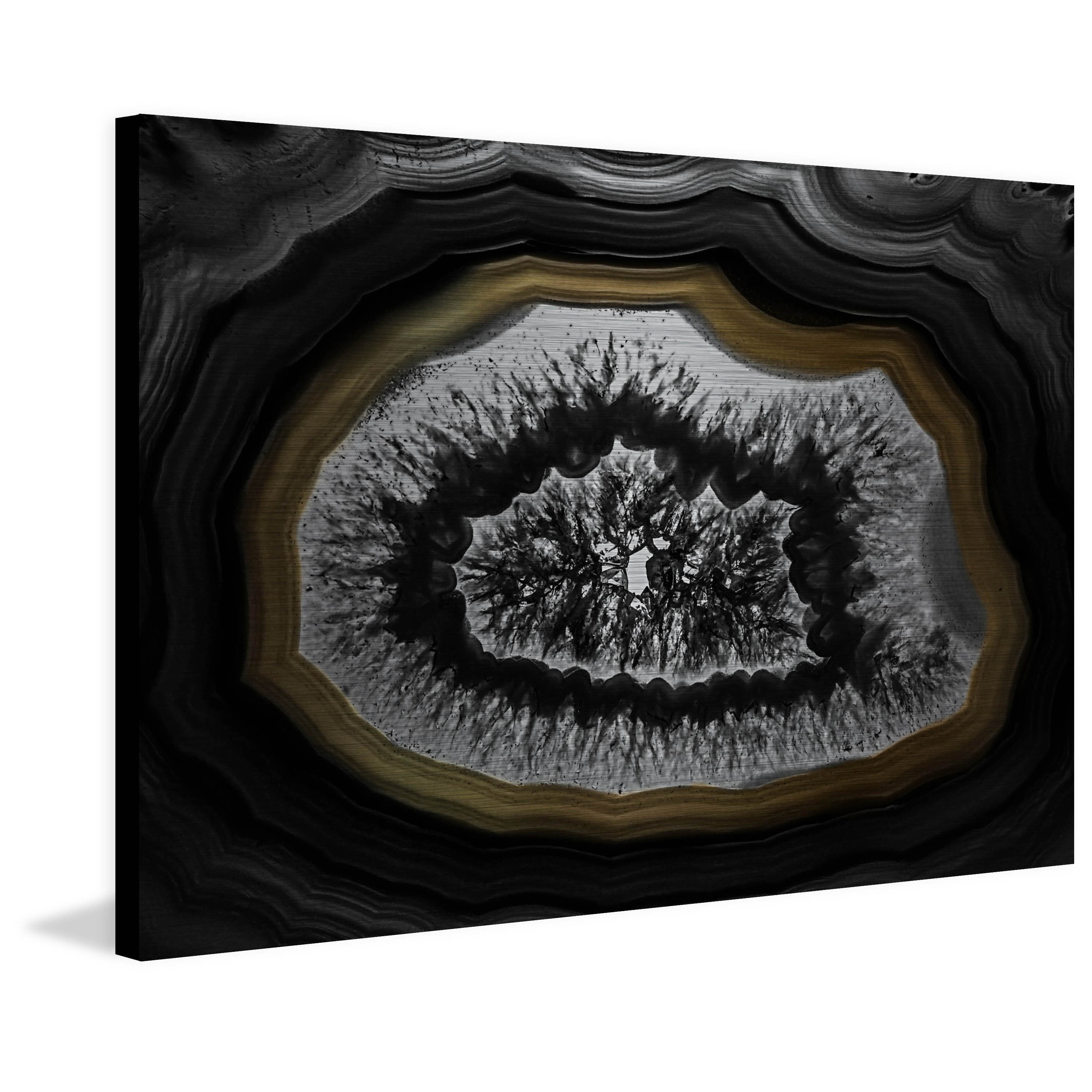 Marmont Hill "Jagged Edges" Painting Print on Brushed Aluminum