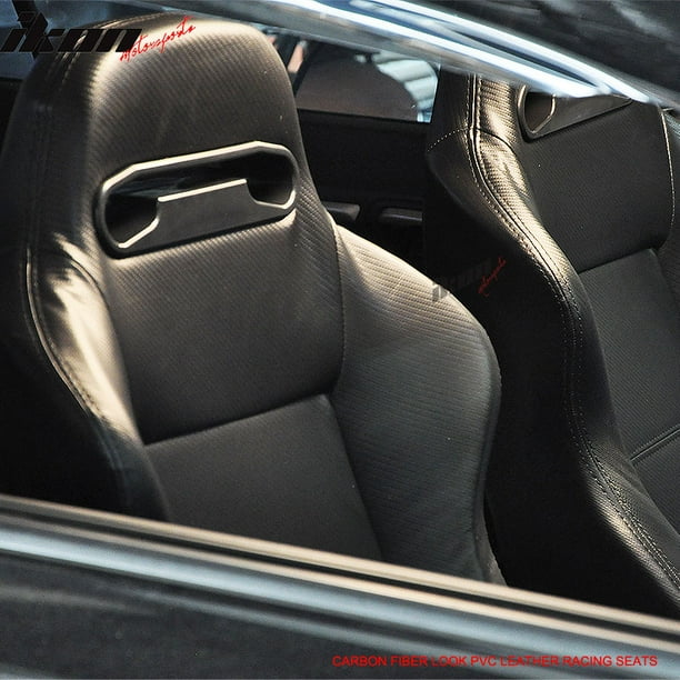 Acura Integra Carbon Fiber Look Pvc Leather Pair Of Racing Seats Com - Acura Integra Oem Seat Covers Acura Integra Carbon Fiber Look Pvc Leather Pair Of Racing Seats Com - Acura Integra Oem Seat Covers
