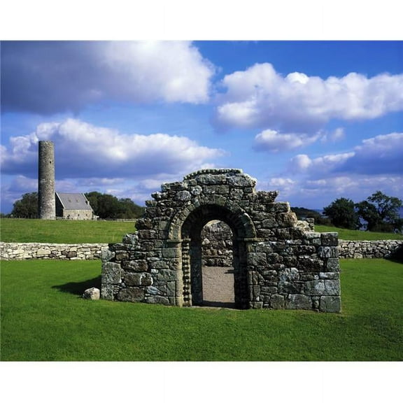 St Brigids Church  Inis Cealtra   Lough Derg  Co Clare  Ireland Poster Print