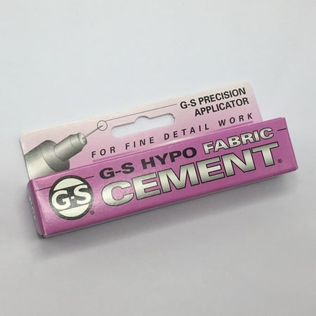 G-S Hypo Precision Applicator Cement Adhesives Glue for Fabric Textiles Beading Bridal & Floral Arts & Crafts Wood Paper & Photo, Contents : 1/3 fl..., By Paradise