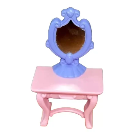 Doll Furniture Dressing Table Vanity Pink Purple Mirror My Little Pony Rare