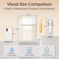thumbnail image 2 of Waterdrop Chubby, 10-Cup 7-stage Water Filter Pitcher with 1 Filter, 200 gallons, 5X Times Lifetime Filtration Jug, Reduces Fluoride, Chlorine and More, BPA Free, White, 2 of 9