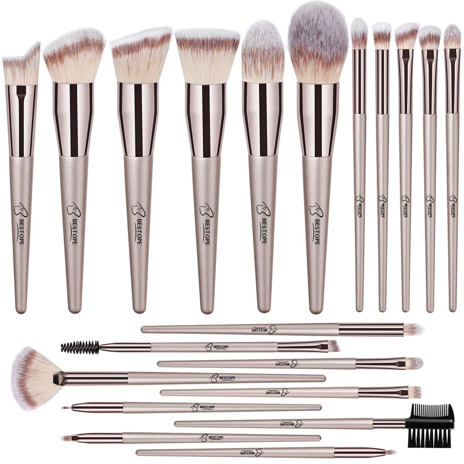 Bestope 20 Pcs Makeup Brushes Premium - Garden Botanika Makeup Brushes Bestope 20 Pcs Makeup Brushes Premium - Garden Botanika Makeup Brushes