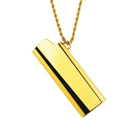 

Creative Lighter Shell Necklace Pendant Hip Hop Jewelry Lighter Case Pendant Necklace
