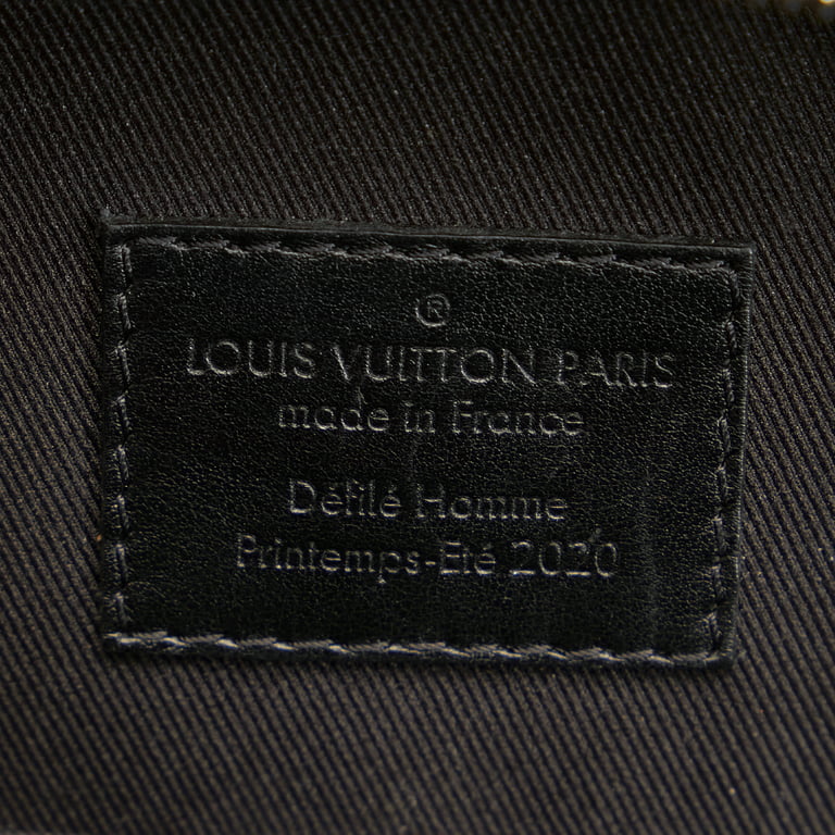 2020 Louis Vuitton Brown Monogram Canvas and Black Calfskin