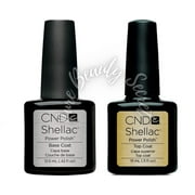 CND Shellac Top Coat 15ml + Base Coat 12.5ml