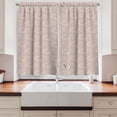 thumbnail image 2 of Ambesonne Floral Kitchen Curtains, Nude Toned Curlicue Design, 55"x45", Cream and Pale Salmon, 2 of 3