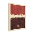 thumbnail image 2 of Trademark Fine Art 'Paris France Skyline Red II' Canvas Art by Michael Tompsett, 2 of 3