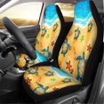 thumbnail image 2 of Cartoon Turtle with Beach Design Automotive Interior Accessories, 2 PCS Car Seat Covers Automotive 2pcs Bucket Seat Cover Washable, 2 of 8