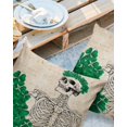 thumbnail image 2 of Pack of 2 Outdoor Pillow Covers, Cool Skull with Lucky Clovers Waterproof Square Throw Pillowcase Cushion Decorative Pillow Covers for Couch Patio Tent, 18x18 in, 2 of 6