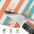 thumbnail image 6 of Yayeee Runner Rug for Bedroom 2'x6' Machine Washable Hallway Non Slip Mat, Simple Nautical Pattern, 6 of 8