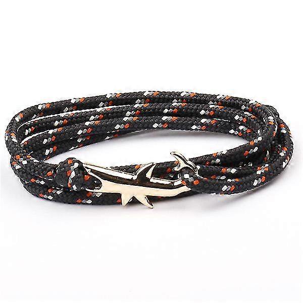 Nueva pulsera de ancla ajustable de moda para hombres y mujeres con dije de supervivencia Ch--5-Código de modelo 943 5