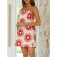 thumbnail image 5 of Rdhnmea Women Slip Dress, Sleeveless Backless Graphic Print Mini A-line Dress, 5 of 8