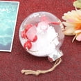 thumbnail image 1 of Colgante de árbol de Navidad, 6 piezas/juego de bolas navideñas transparentes, adorno navideño, ingeniería de precisión, 1 of 9