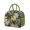 Olive-green-20, variant on Floral Insulated Lunch Box - Hippie Style Waterproof Lunch Bag, Leakproof & Spacious (Tribal Patterns)