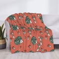 thumbnail image 3 of Yiaed Hedgehog Mushroom Print Blanket Throw Blanket Soft Cozy Flannel Blanket for Home Bed Sofa Couch Chair-40"x30", 3 of 6
