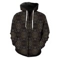 thumbnail image 1 of Sudadera con capucha y cremallera para hombre, con estampado geométrico abstracto, divertida, informal, de manga larga, con estampado 3D, unisex, 1 of 6