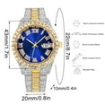 thumbnail image 4 of Staron under $5 Men's Fashion Watch Stainless Steel, Casual Dress Wristwatch with Roman Numerals, Quartz Watch with Calendar Function, 4 of 6