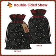 thumbnail image 2 of Wukai Space Galaxy Print Christmas Burlap Bags,Drawstring Christmas Burlap Goody Gift Candy Bags Xmas Burlap Treat Bags for Candy Wrapper Xmas Party Favors-Black, 2 of 8